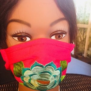 “Authentic” Mexican embroidered handmade facemask